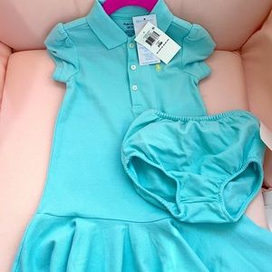 Ralph Lauren polo dress NWT, size 24 months.